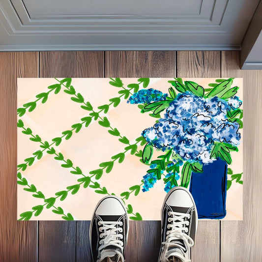 Baxter & Me-Blue Floral Rug