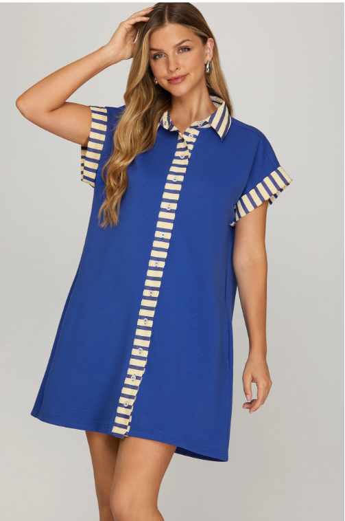 The Boardwalk Button Dress