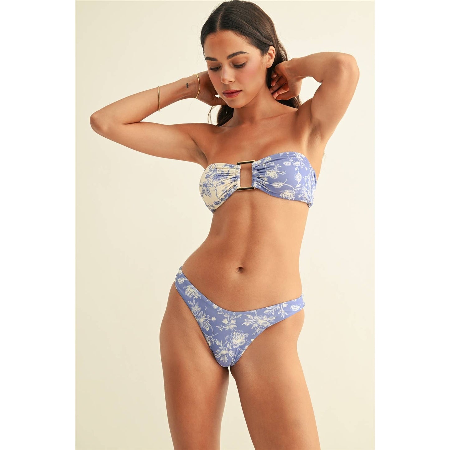 Bora Bikini Set: BLUWHT / S-M-L(3-2-1)
