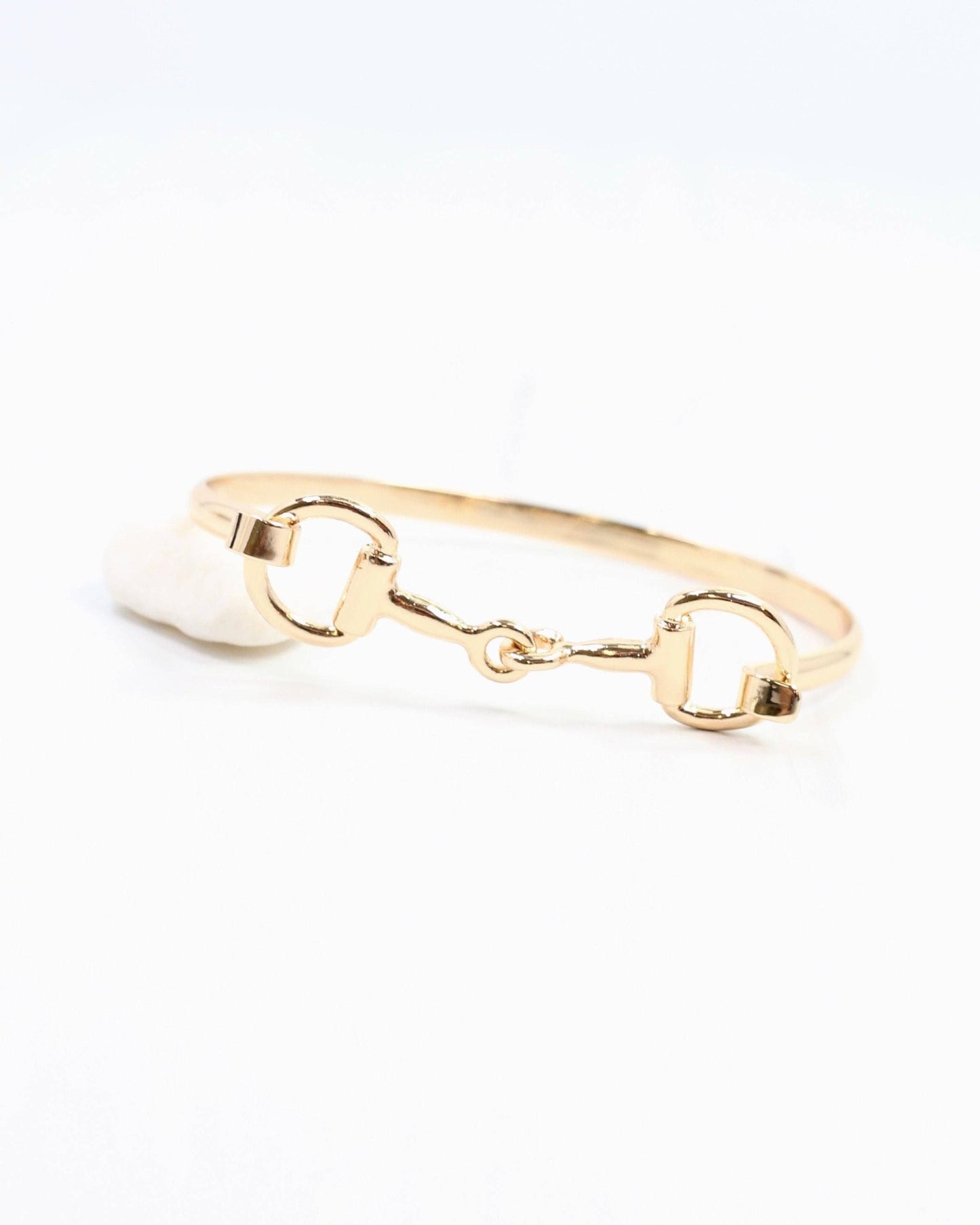 Haney Horsebit Bangle Gold: Default-Preorder est June 12