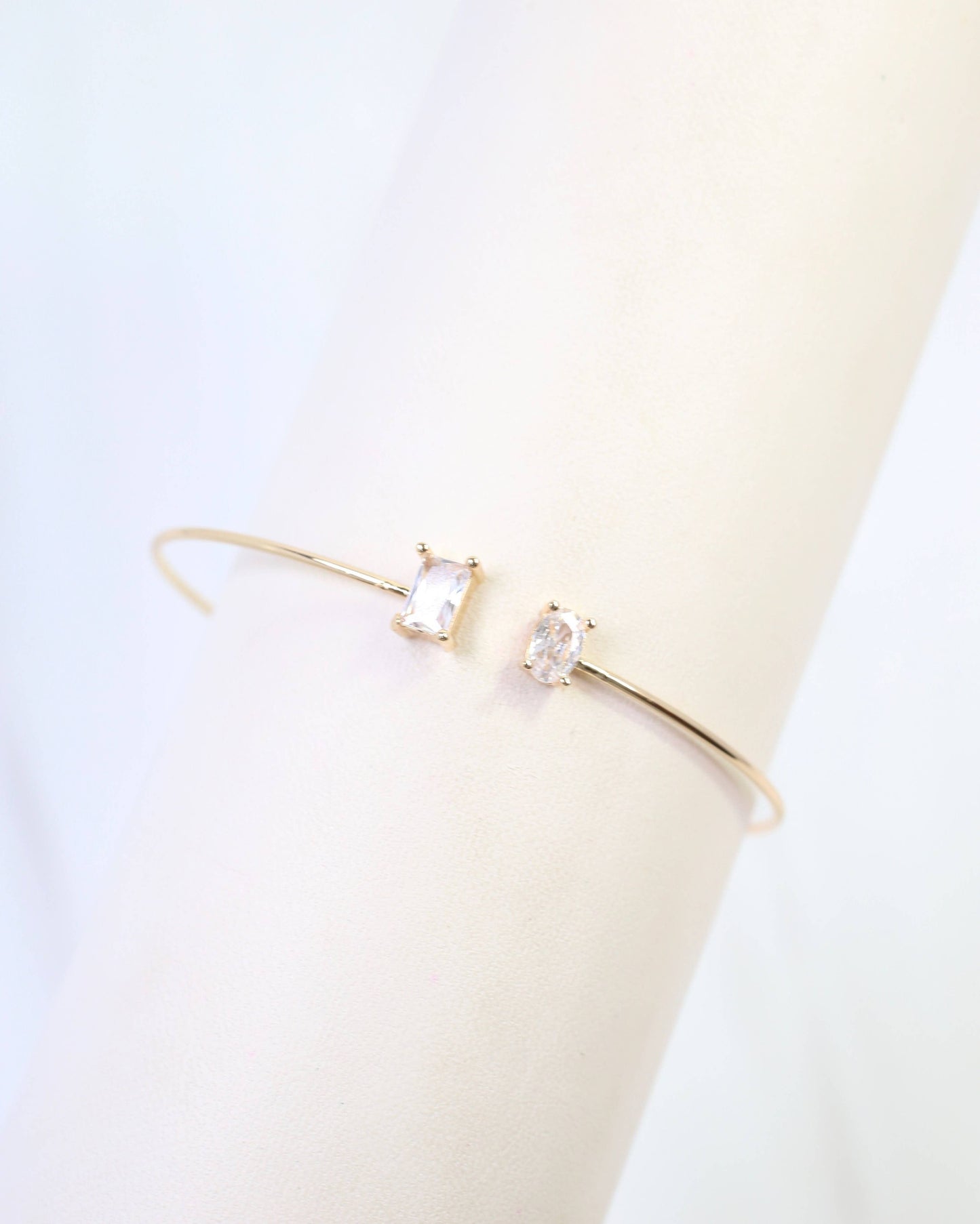 Truro CZ Cuff Bracelet Gold