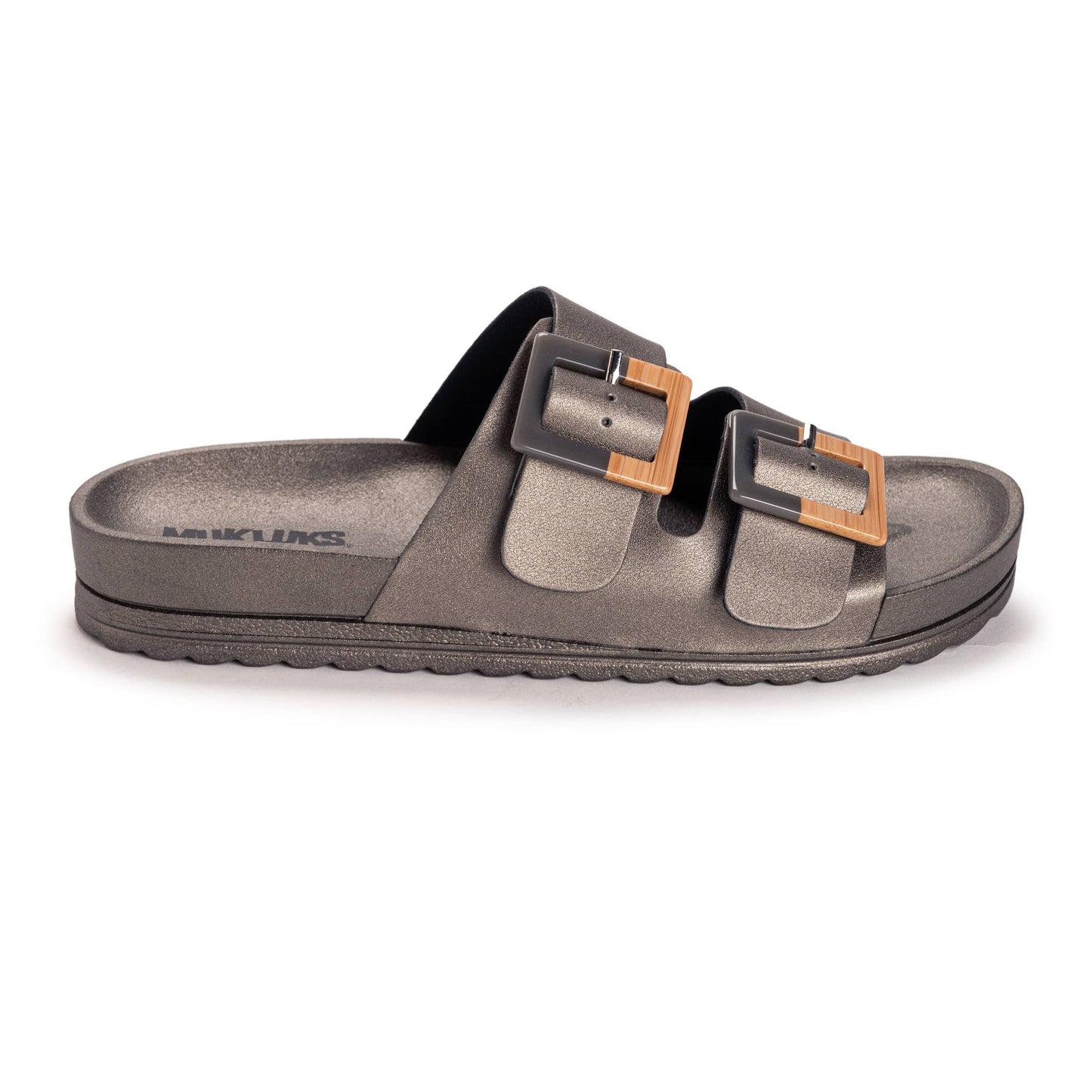 Muk Luks Women's Grand Cayman Sandal: Pewter