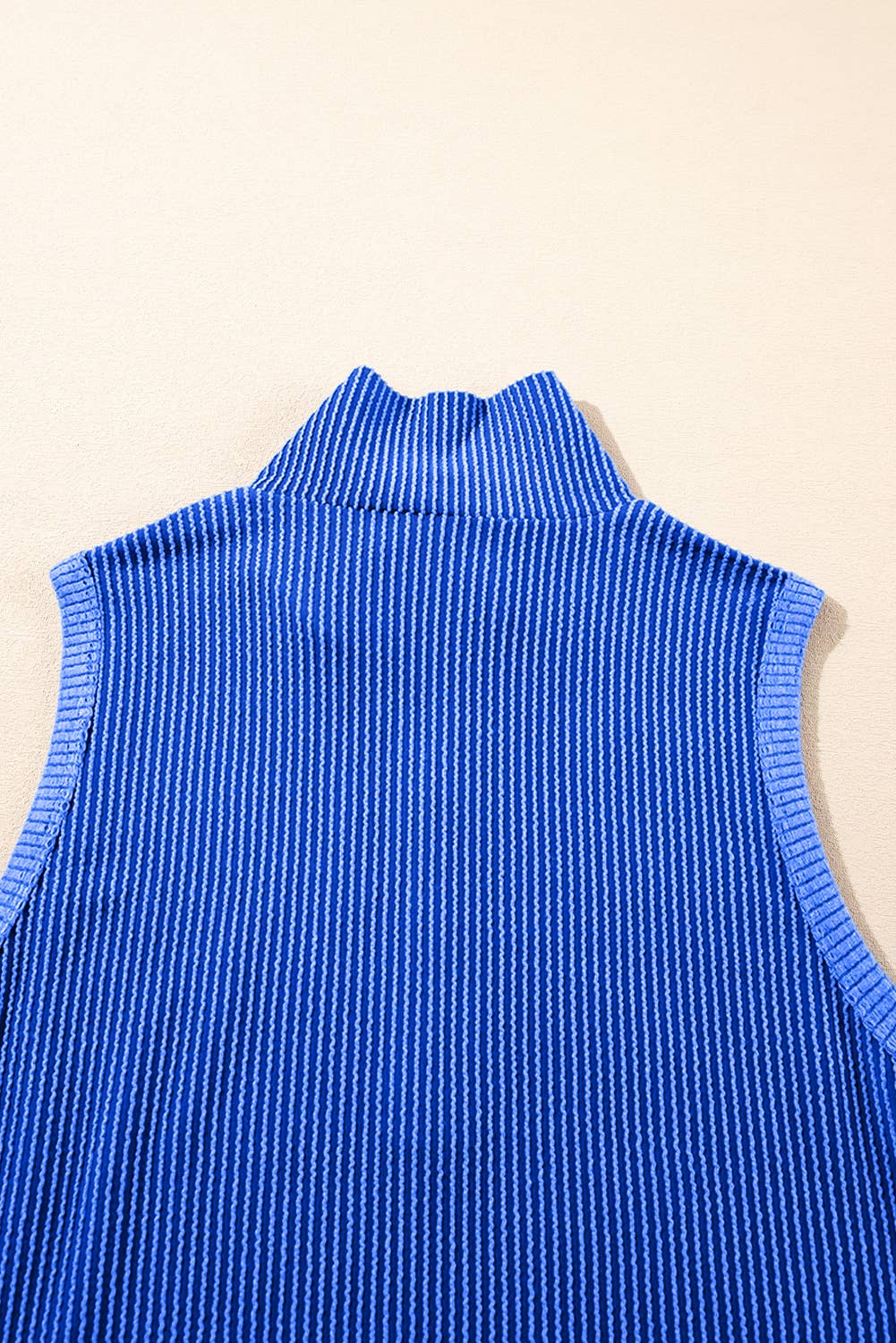 Farah | Corded Half Zip Tank Top Two Piece Shorts Set