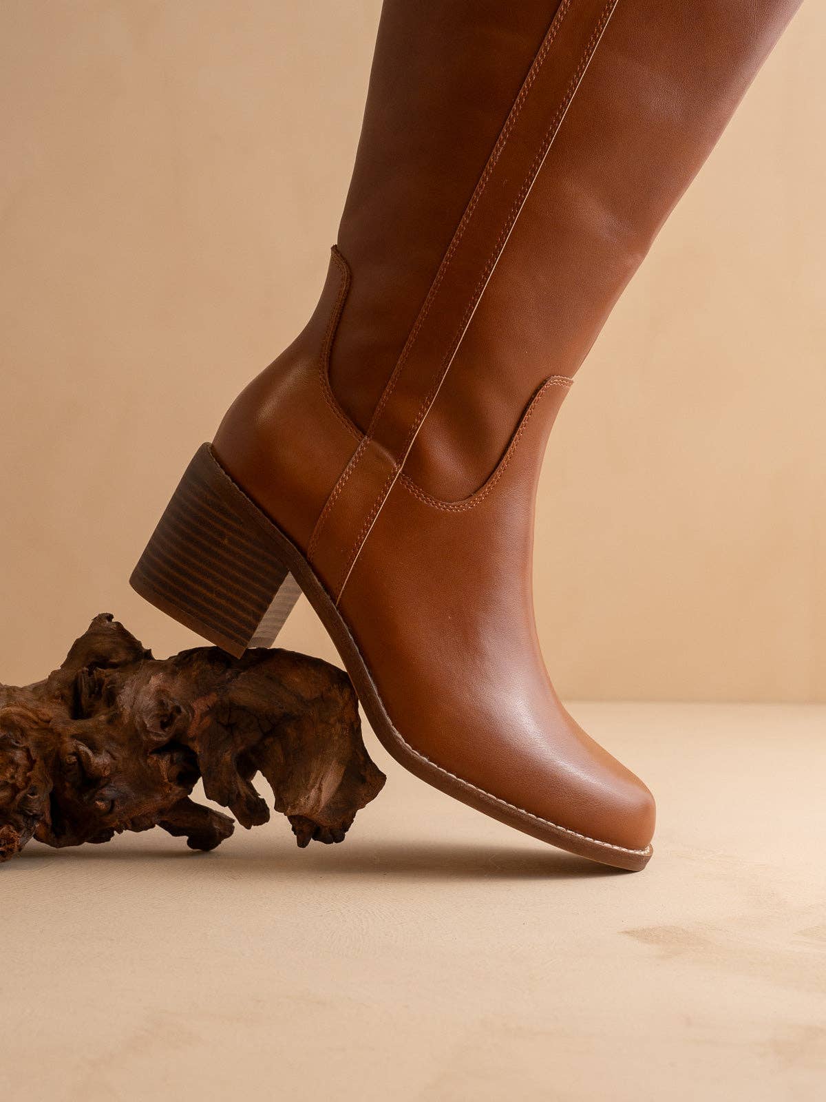 The Harriet | Brown Tall Riding Boot: BROWN