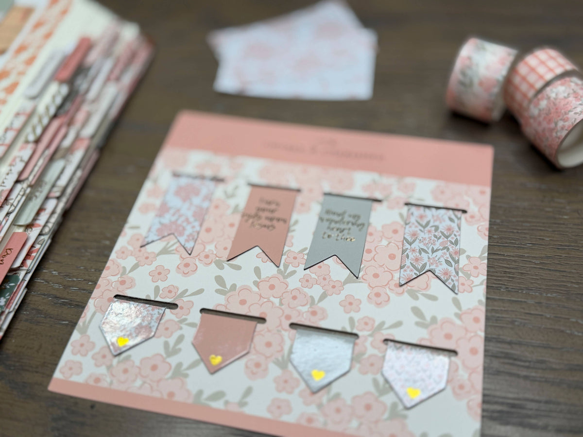 Magnetic Christian Bookmarks Set | Peach Floral