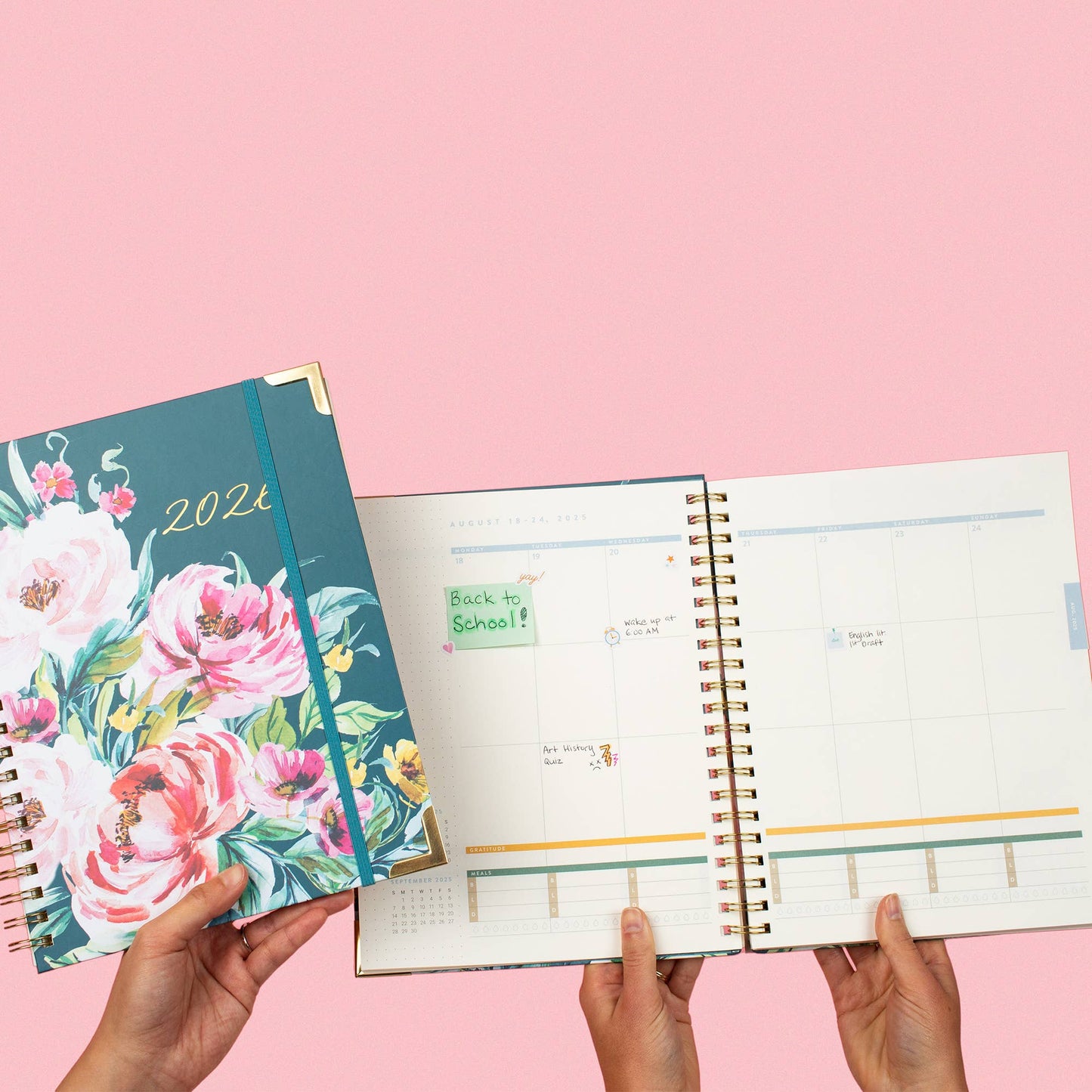 2026 Bella Flora Extra-Large Spiral Planner