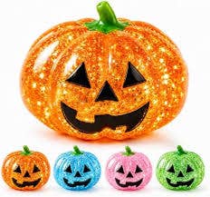 Halloween Ghost Pumpkin Stress Relief Squeeze Toy: Rose Pink Ghost