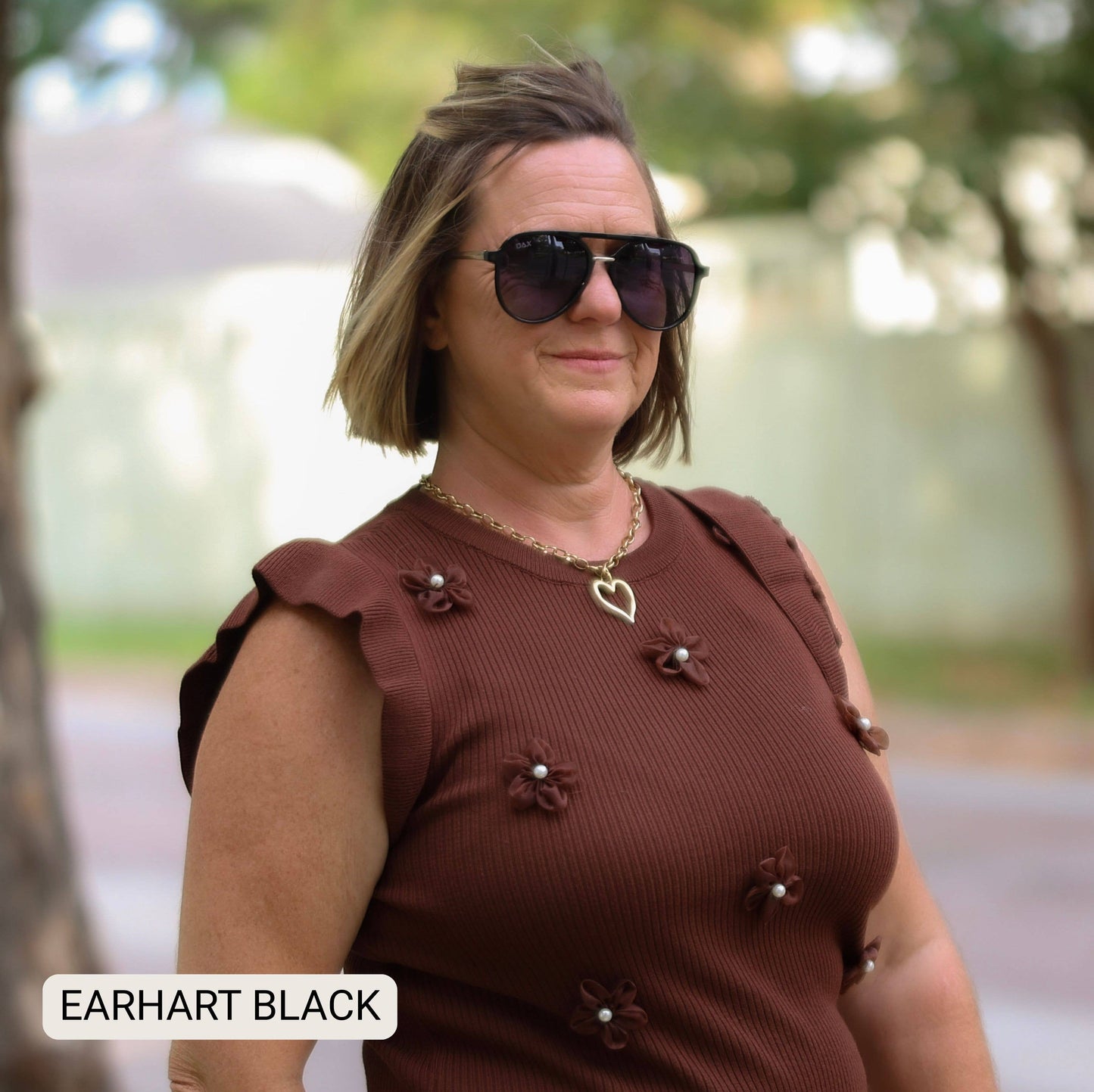 Earhart - Women’s Aviator Sunglasses–Polarized Everyday Chic: Cheetah