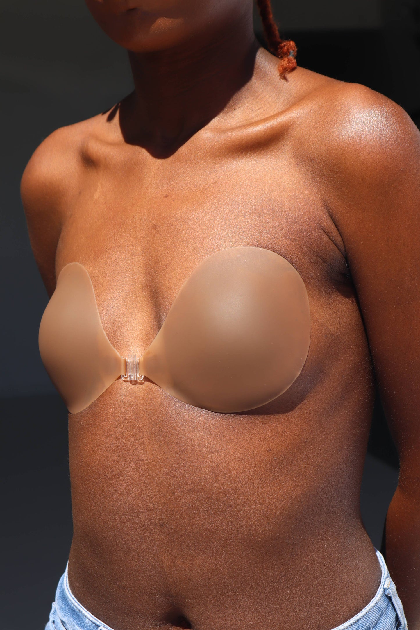 Silicone Stick On Bra: Light Tint / B