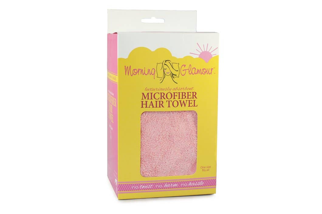 Microfiber Hair Towel - Luxurious Quick Dry: Silver