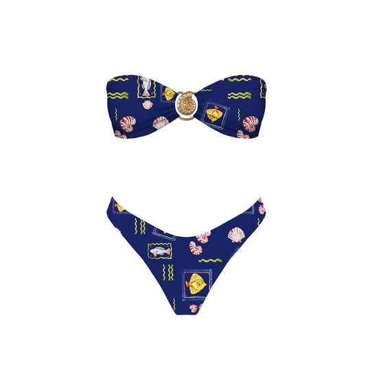 Seaside Soiree Bikini Set: OCEAN / S-M-L(3-2-1)