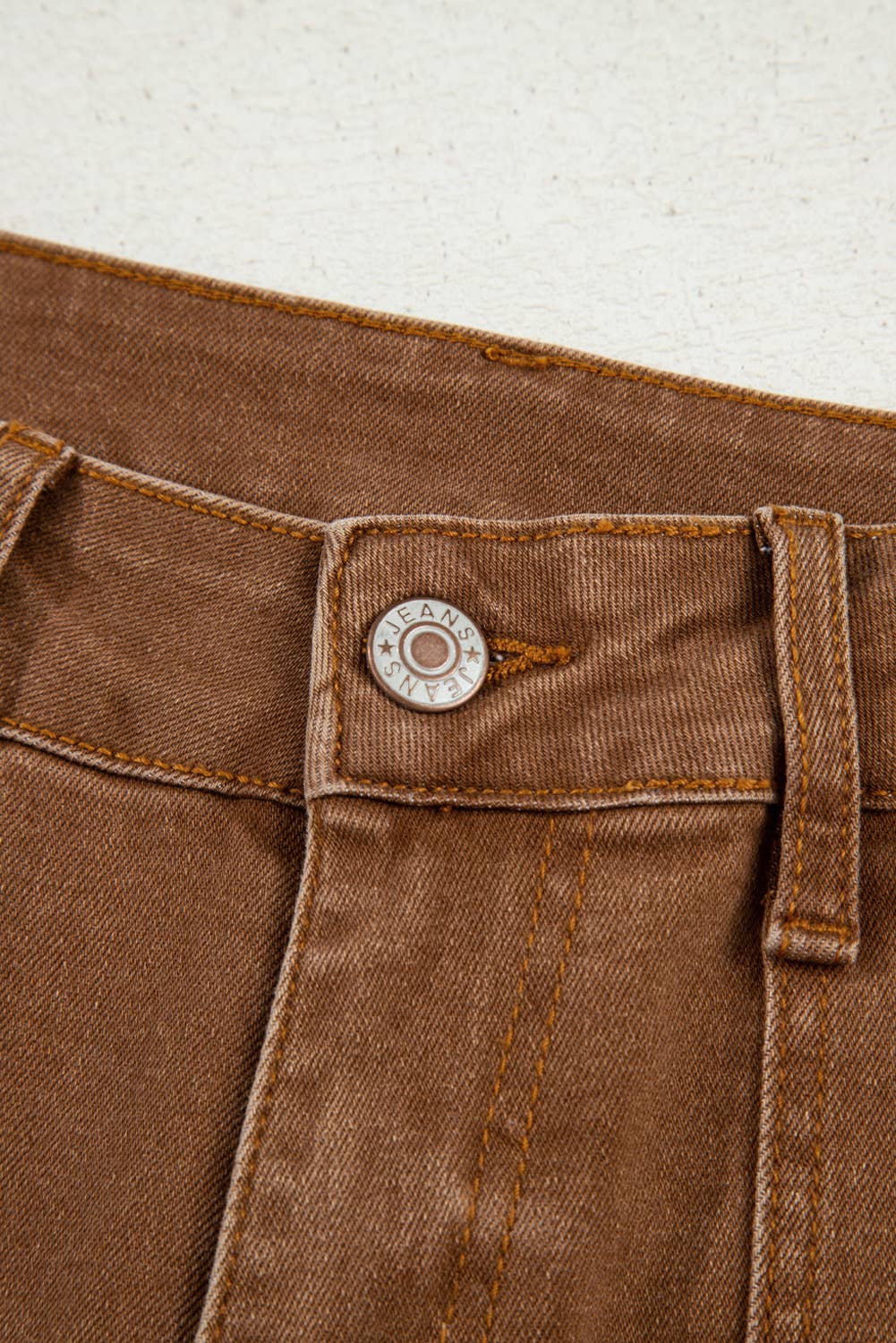 Ezra | Cropped High Rise Wide Leg Jeans: Brown