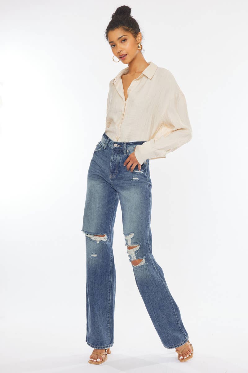 KanCan Ultra High Rise 90’s Wide Leg Flare