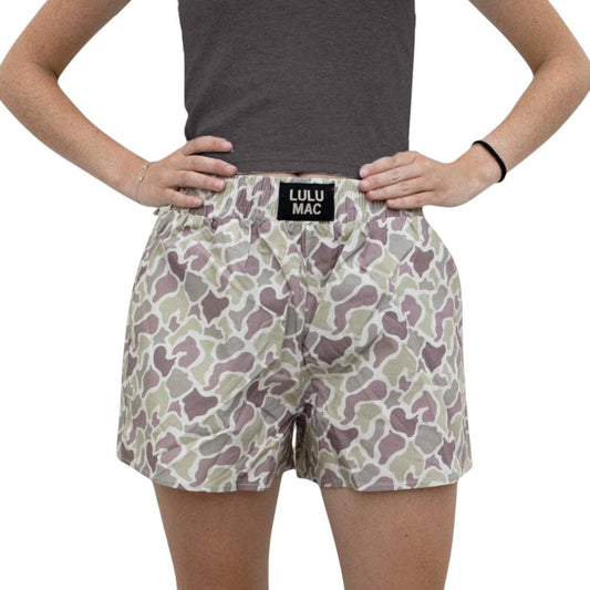 LM-LIGHT CAMO BOXER SHORT: GREEN LULU MAC