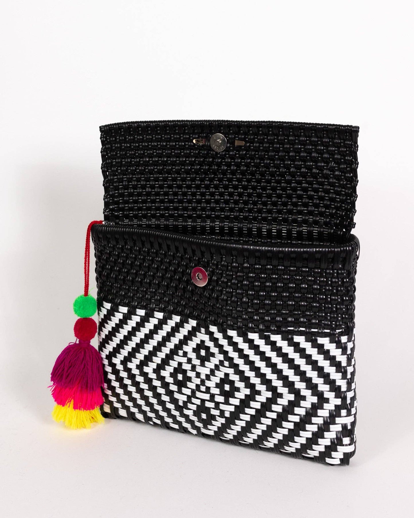 Black Kaleidoscope Clutch