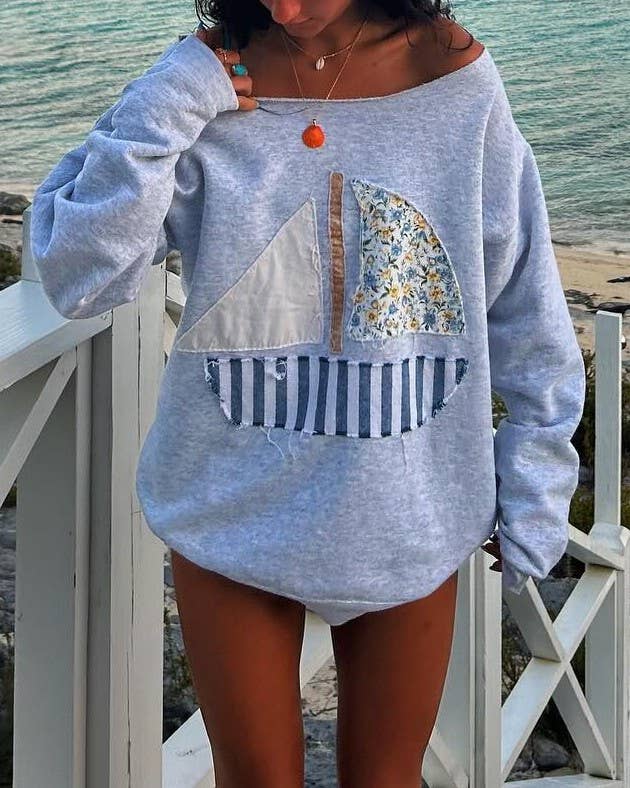 Sail Away With ME Lightweight Sweatshirt