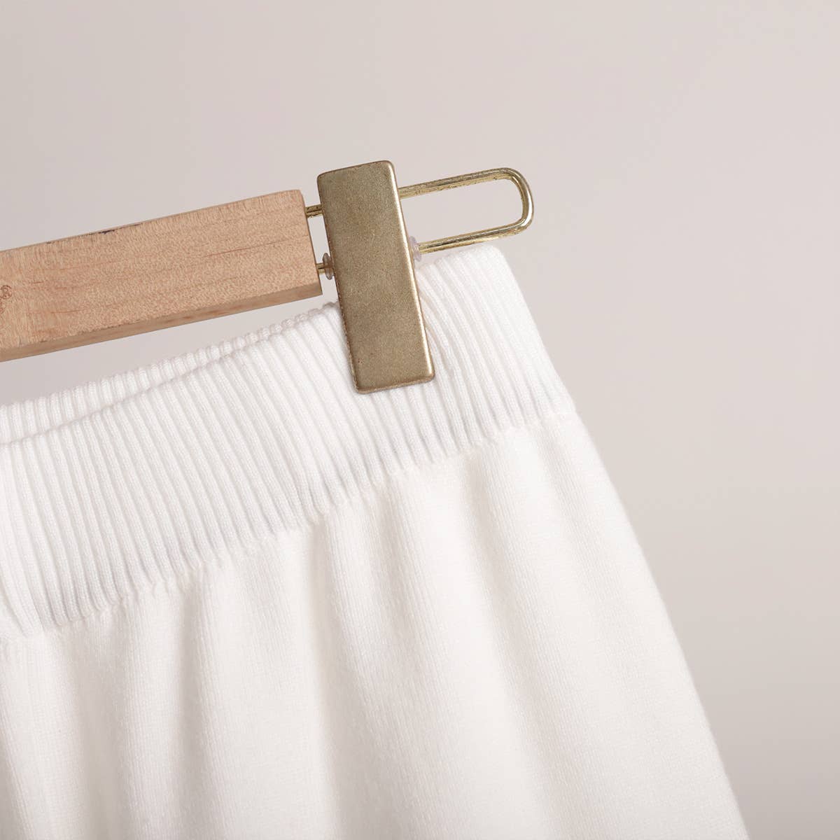 Long sleeve top and long pants sweater set: KHAKI / M