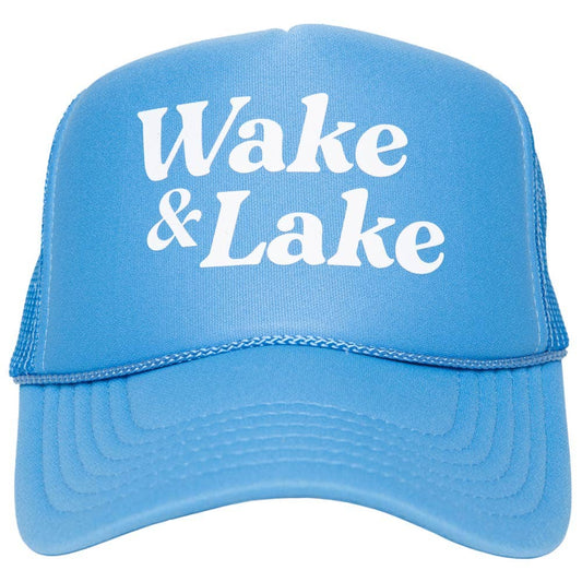 Wake & Lake Wholesale Foam Trucker Cap: Cobalt Blue
