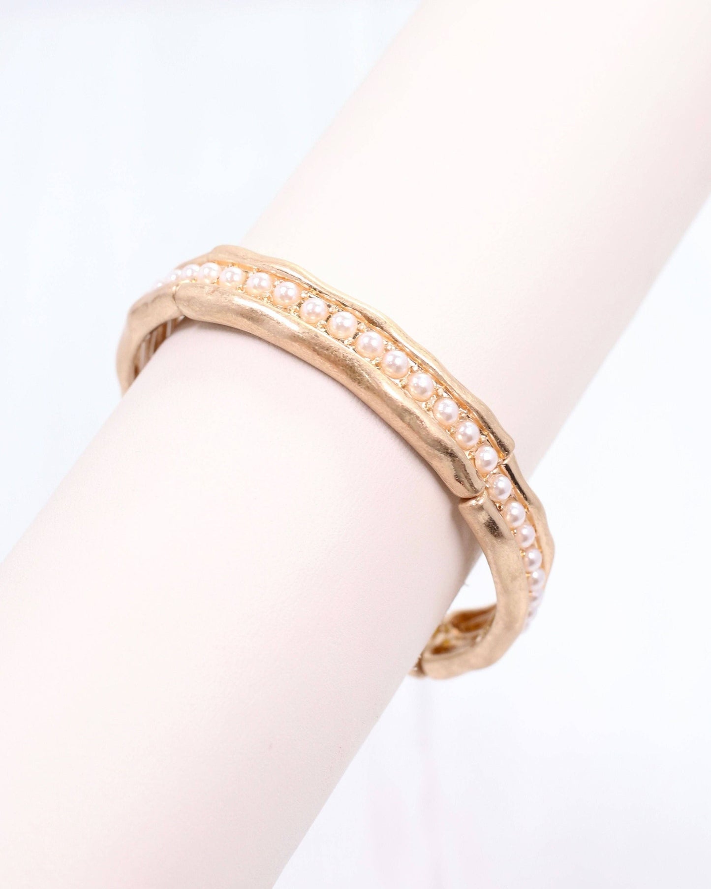 Katarina Stretch Bracelet Pearl: Default