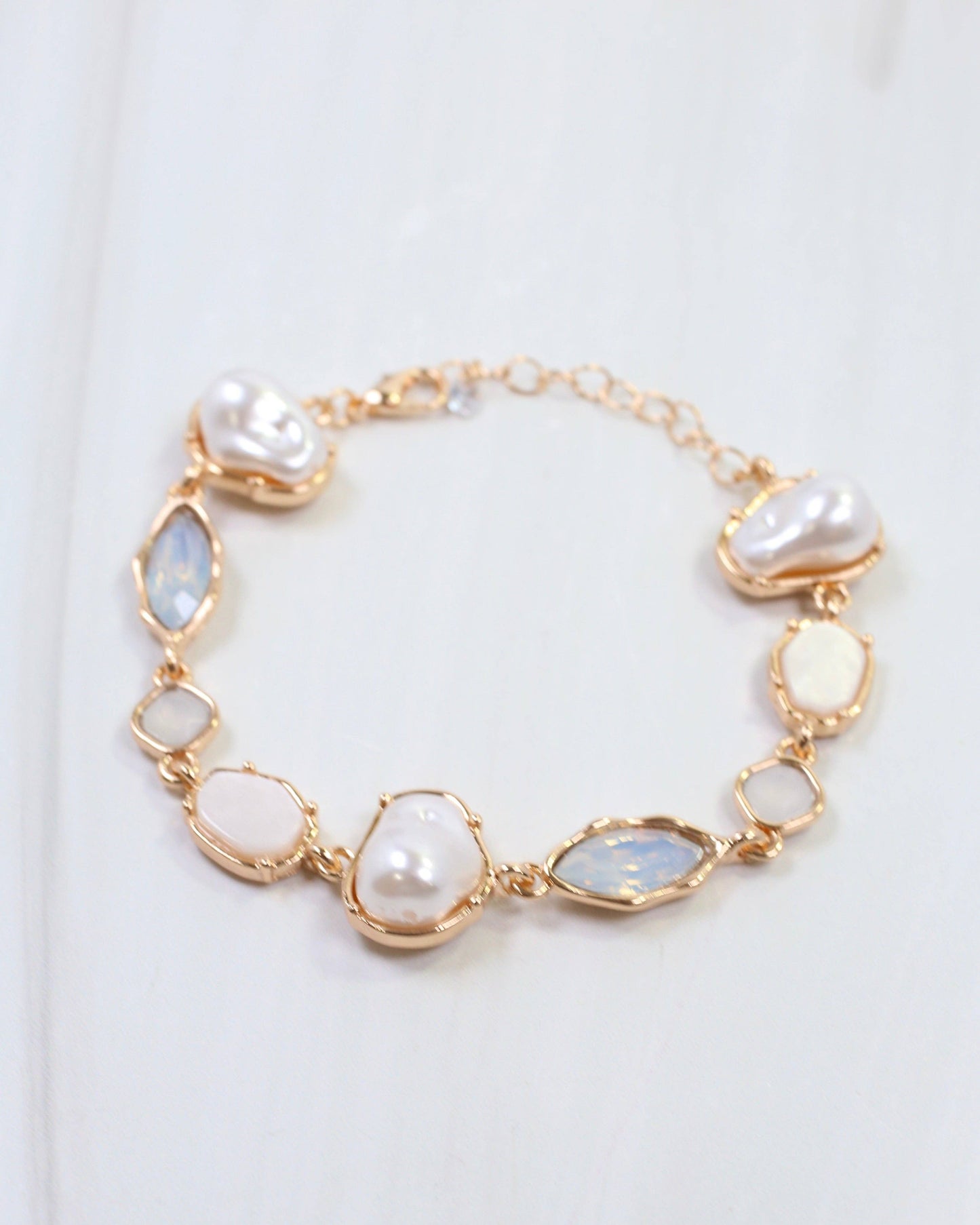 Aleia Pearl and Stone Bracelet Opal: Default
