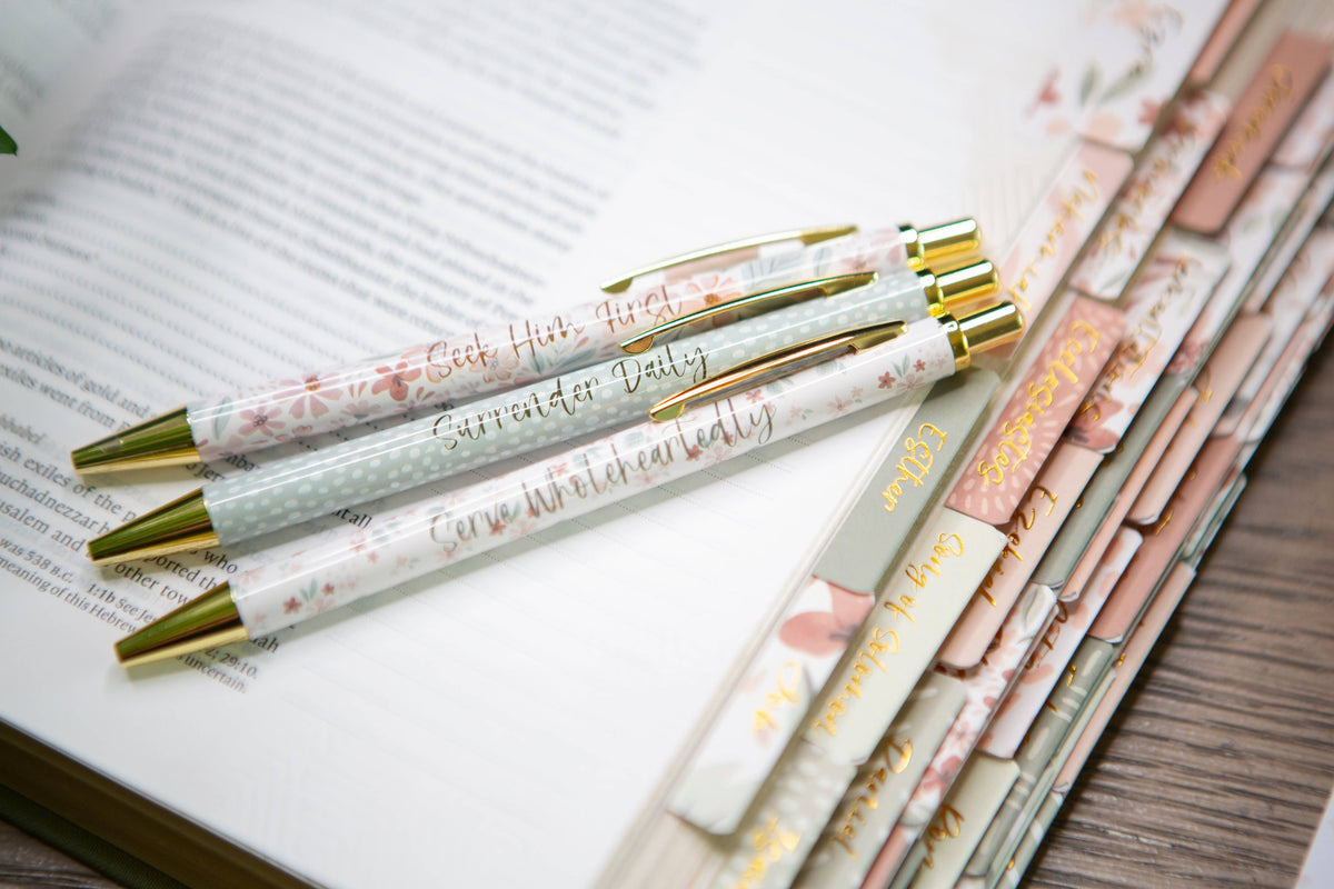 Floral Pens for Bible Study