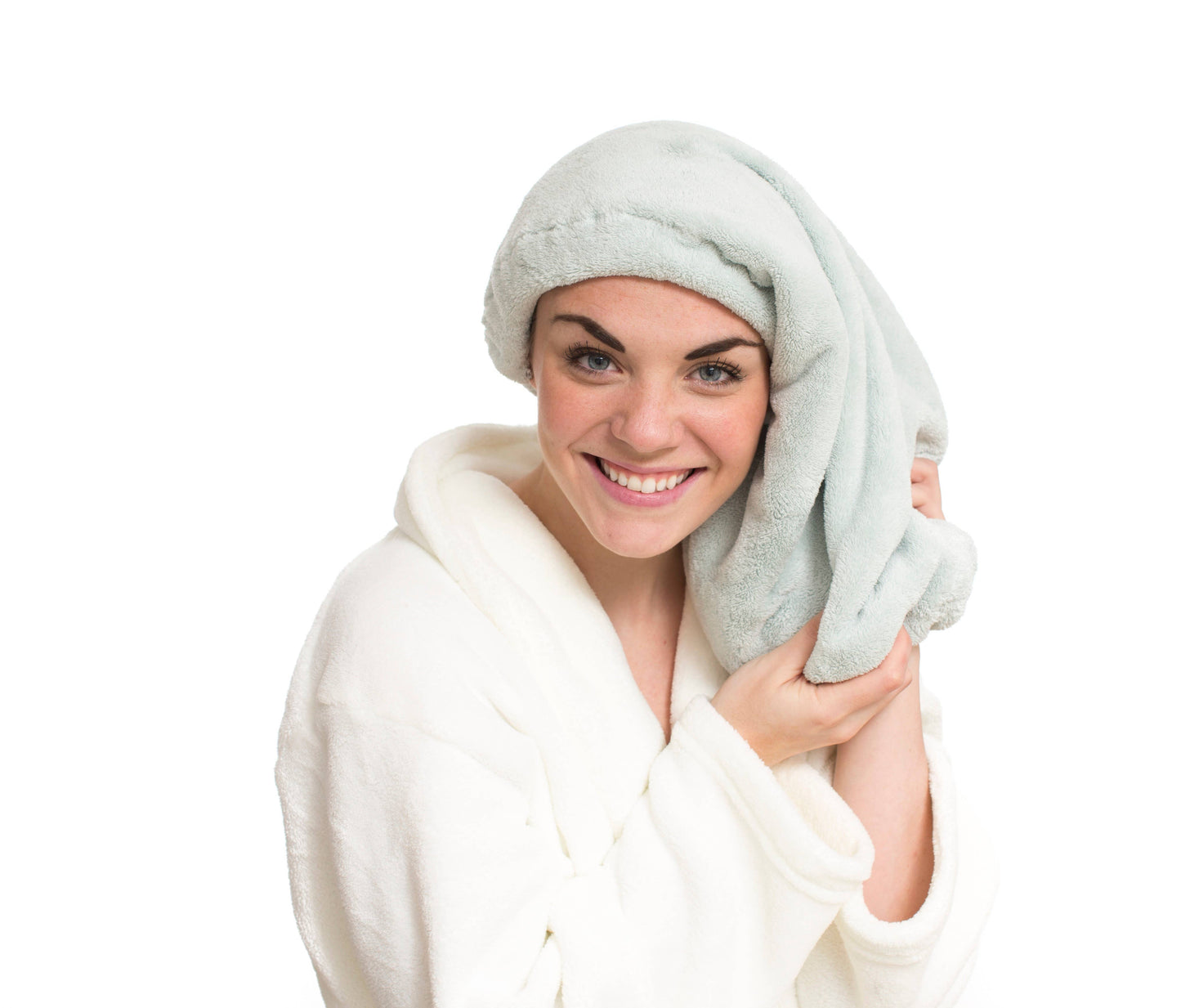 The Patented Microfiber Salon Hair Towel: White