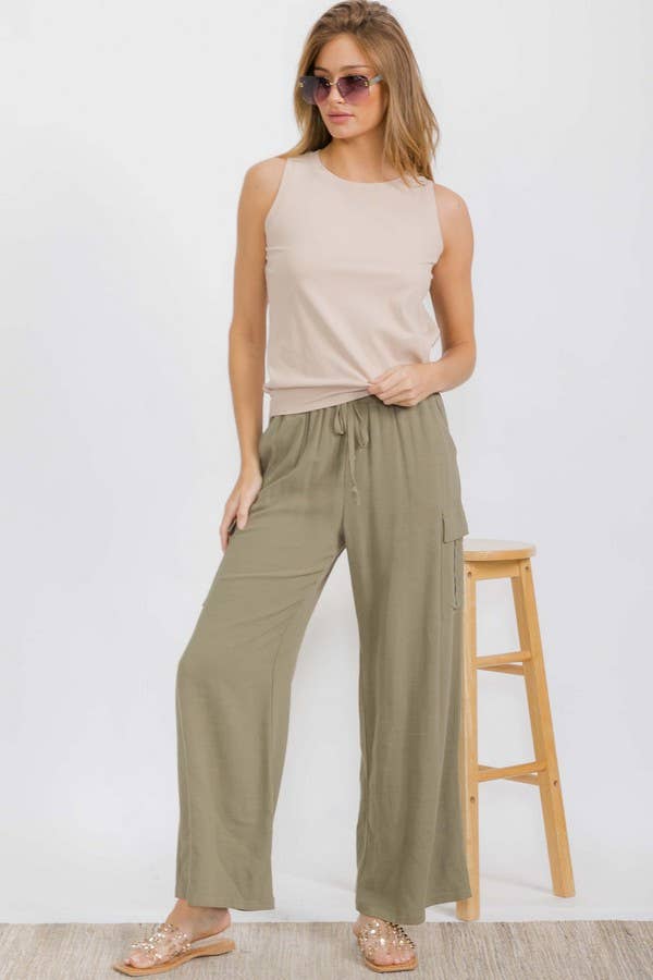 Women's Ribbed Viscose Crew Neck Loose Fit Tank: Powder Blue / M