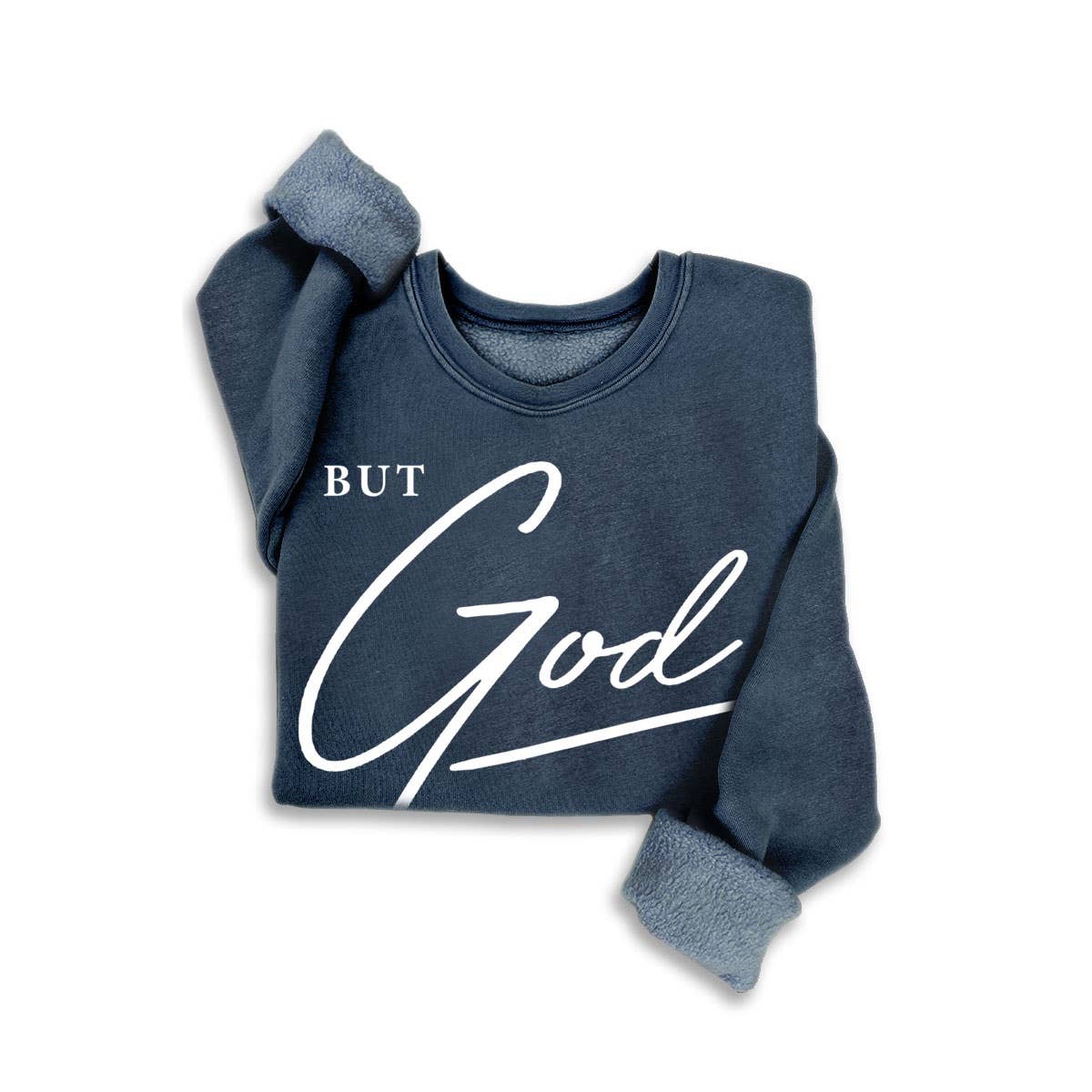BUT GOD MINERAL GRAPHIC SWEATSHIRTS: MINERAL BEIGE / S-M-L-XL(1-2-2-1)