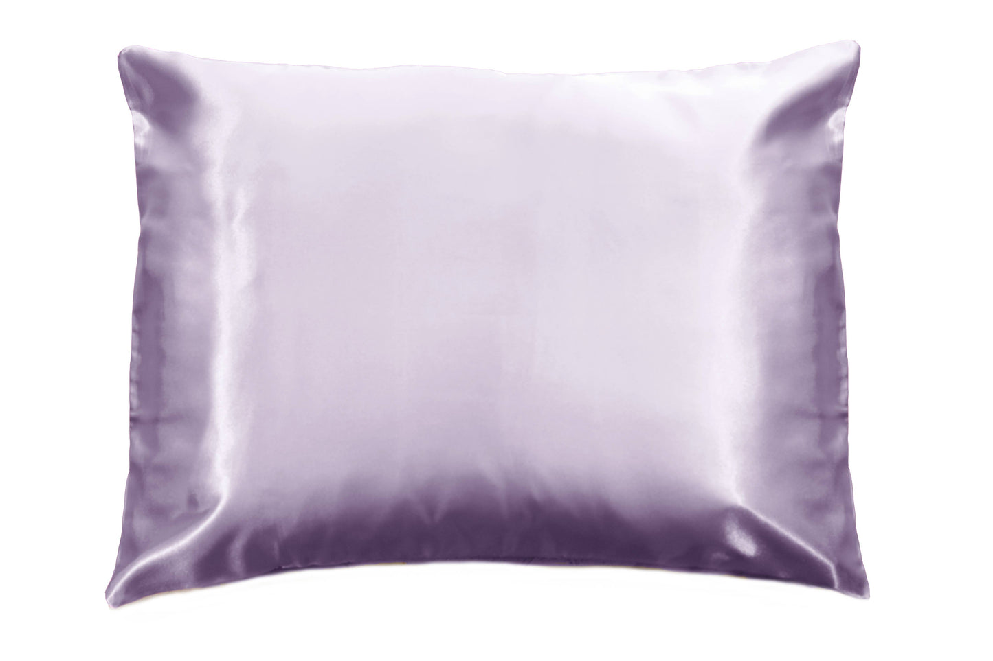 Pink Opalescent Gift Box with Bow - QN/STD Satin Pillowcase : Blue floral