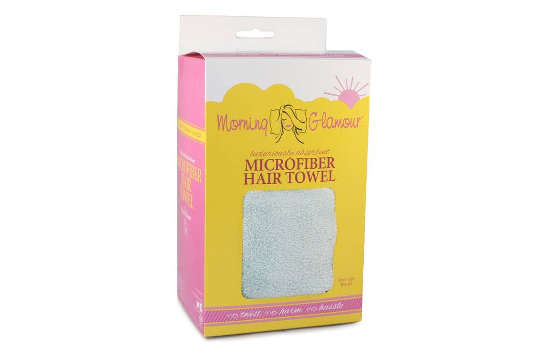 Microfiber Hair Towel - Luxurious Quick Dry: Silver