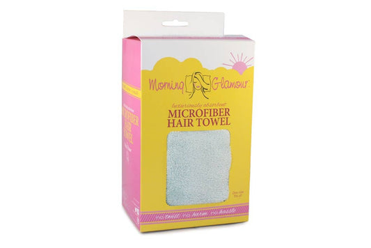 Microfiber Hair Towel - Luxurious Quick Dry: Silver
